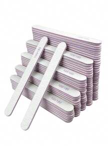 Bộ 100/180 dũa móng tay bằng gỗ hai mặt có thể tái sử dụng, 1/3/5/10/20 chiếc, thích hợp cho móng tự nhiên và chăm sóc móng, sử dụng tại nhà và salon, dụng cụ làm móng nghệ thuật, đồ dùng làm móng cho mùa tựu trường. - Màu Xám nhạt - Xem 11