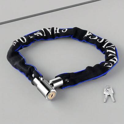 60厘米耐用自行车锁，金属安全挂锁，适用于摩托车、轻便摩托车和自行车