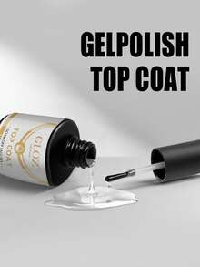GLOZ Gel Nail Polish Top Coat - No-Wipe Top Coat, High Gloss Long-Lasting Top Gel Suitable For Clear Nail Gel And Acrylic Nails, Suitable For Home DIY And Nail Salon - 無色 - 查看 8