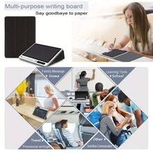 带保护套的液晶手写板，便携式手写板，家用可重复使用电子备忘录，CR2025电池供电，黑色，圣诞礼物 - 查看 10