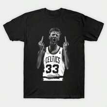 Larry Bird Retro 90s T-Shirt - 黑色8 - 查看 1