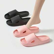 Women's Indoor Soft-Soled Bear Slippers, Bathroom Outdoor Men's Summer Beach Flip-Flops, Couple's Shoes - Màu tím - Xem 12