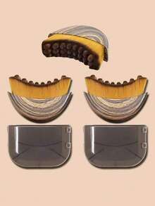 1/2支装淋巴塑形面部及身体按摩刷，淋巴引流按摩刷，用于面部及下颌线塑形，符合人体工学设计，亲肤，消肿，缓解疲劳 - 彩色 - 查看 1