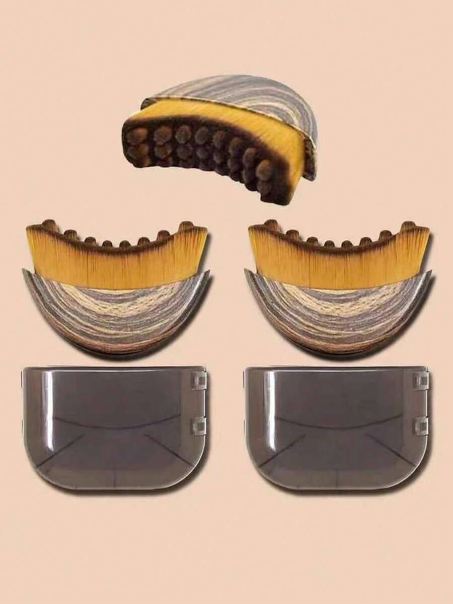 1/2支装淋巴塑形面部及身体按摩刷，淋巴引流按摩刷，用于面部及下颌线塑形，符合人体工学设计，亲肤，消肿，缓解疲劳 - 彩色 - 查看 1