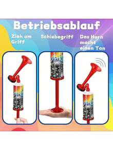 Loud Portable Speaker - Ideal For Boating, Sports Events, Camping And More - Durable Plastic Whistle, Suitable For Celebrations, Birthdays, Games And Festivals - Multicolor - View 6