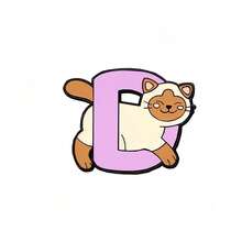 6pcs Men's Creative Cute Cartoon Animal Metal Badge Letter Animal Cat Dog Pet Alloy Brooch Set, Suitable For Daily Wear - Multicolor - View 7