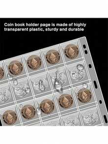 10 Album đựng tiền xu, 20/30/42 ngăn, chất liệu PVC trong suốt, mặt trong có trang đựng tiền xu rời. - Nhiều màu - Xem 4