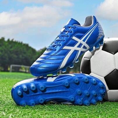 男士足球鞋，耐用人造草坪足球鞋，男女户外草地足球鞋