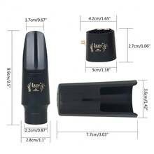 Alto Saxophone Mouthpiece With Plastic Cap And Ligature Set - Multicolor - View 5