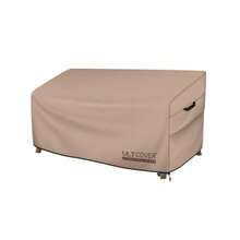 ULTCOVER - Funda para sofá de patio 74 x 35 x 35 x 35 pulgadas impermeable para exteriores 3 plazas - Marrón - Ver 8