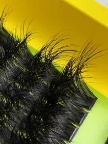 160 sợi mi giả D Curl, độ dày 10-18mm, dạng chùm mi hỗn hợp 80D+100D+200D, 3 kiểu dáng: mi giả dạng chùm, mi mắt mèo, mi nối dày, mi nối phân đoạn. Quà tặng dành cho phụ nữ và bé gái. - D - Xem 4