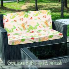 Spiareal - 8 fundas de cojín impermeables para sofá y patio funda de cojín para exteriores incluye 4 respaldos y 4 cojines fundas de asiento de sofá protector de muebles flor - Flor - Ver 7