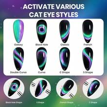 Beetles White Gel Nail Polish -1PC 15ml White Spring Colors Gel Polish - Sự trôi dạt của tắc kè hoa-thiên hà - Xem 7