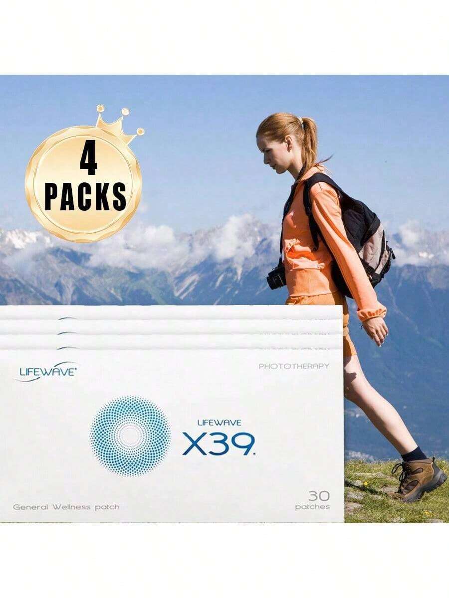 1-5pcs LifeWave X39 Patches - Supports Improvements Of Strength And Stamina,Body Care - Supports Improved Exercise Performance - No Or Stimulants - Innovative Patch Technology For Enhanced Wellness -30 Pieces Per Piece ,Keep Your Body Healthy And Rejuvenate You,Can Be Used Both Morning And Evening,Halloween Gift. - 4 cái - Xem 1