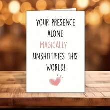 1 Piece Funny Birthday Greeting Card For Best Friend, Bestie, Silly Friend Birthday Card, Birthday Card (Envelope, Card) - A - View 3