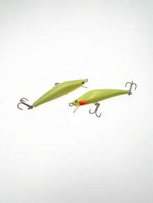 1pc 8cm/8g Luminous Minnow Fishing Lure, Floating Freshwater Bait For Night Fishing Perch, Bass, Crappie - Green - View 3