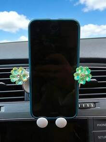 车载手机支架，爱车五瓣花车载支架，车载出风口支架，手机导航固定支架 - 彩色 - 查看 5