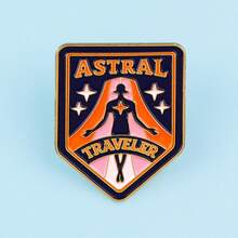 1pc ASTRAL TRAVELER Enamel Lapel Pin - Unique Badge For Backpacks And Clothing - Multicolor - View 3