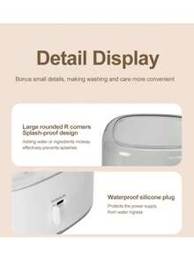 4L Mini All-In-One Portable Washing Machine, No Installation Required, Wireless Charging, Splash-Proof Laundry Tub, Home Use, Suitable For Underwear, Socks And Small Intimate Clothing - Multicolor - View 11