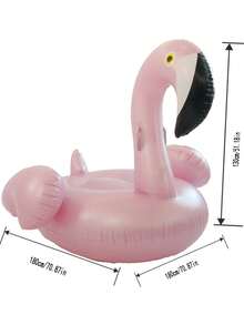 1pc Giant PVC Inflatable Flamingo Pool Float, 60/70 Inch (Approx. 150cm/180cm) Pink Flamingo Party Floats, Large Beach Pool Floating Toy, Suitable For Big Pool Party And Beach - 1 Piece - View 7