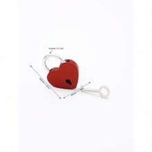 1pc 3cm Mini Heart Shaped Zinc Alloy Padlock, Cute And Durable Lock For Daily Use On Luggage, Backpacks, Drawers, Notebook And Decorations - 多色的 - 查看 2