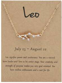 Constellation Symbol Pendant Necklace - Yellow Gold - View 17