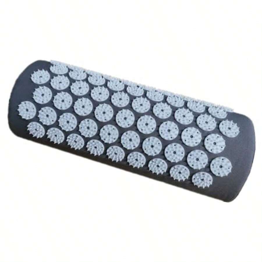 Acupressure Massager Pillow Acupuncture Massage Neck Back Head Pain Relief Relieves Muscle Stress Relaxation Grey - Gris - Ver 1