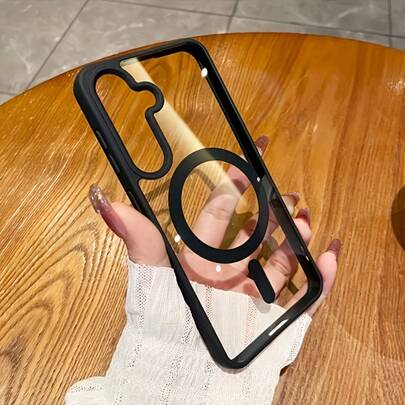 Funda de teléfono - Una funda magnética transparente y elegante diseñada para el Galaxy S26 Ultra, S26 Plus y S26, con capacidad de carga inalámbrica. Este accesorio móvil es una funda de teléfono de moda y un regalo ideal para la temporada navideña