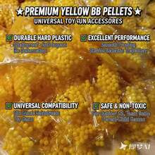 高品质黄色硬塑料弹丸，适用于各种户外玩具枪，专为战斗游戏设计。采用耐用硬塑料材质，不易变形和破损，供弹顺畅，弹道稳定，兼容多种主流玩具枪。适用于户外比赛、团队战斗、亲子娱乐等场景，是射击游戏的理想专用弹丸。 - 彩色 - 查看 3