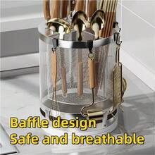 Knife Block, Knife Holder & Roll Bag - Gray - View 3