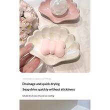 1个豪华家用PP材质皂碟，高端创意自动沥水皂盒，适用于浴室和厨房 - 彩色 - 查看 6