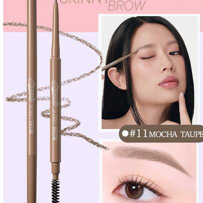 Peripera K-Beauty 速效眉笔，双头眉笔，质地柔软自然，笔尖纤细，可塑形、勾勒眉形、填充眉毛，自带眉刷，持久防水防汗，韩式彩妆