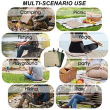 Đệm ngồi ngoài trời gấp gọn - Tấm vải Oxford chống thấm nước, thảm cách nhiệt cho bãi biển, cắm trại, dã ngoại, leo núi - Thiết kế chống bẩn, thảm gấp gọn di động - Nhiều màu - Xem 12