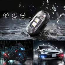 4pcs RGB LED Strobe Light For Aircraft With Remote Control, Poleless Design, 8 Color Lighting, USB Charging, IP65 Waterproof And Shockproof Emergency Warning Light: Suitable For Cars, Motorcycles, Drones, Airplanes Or Bicycles. - A - View 10