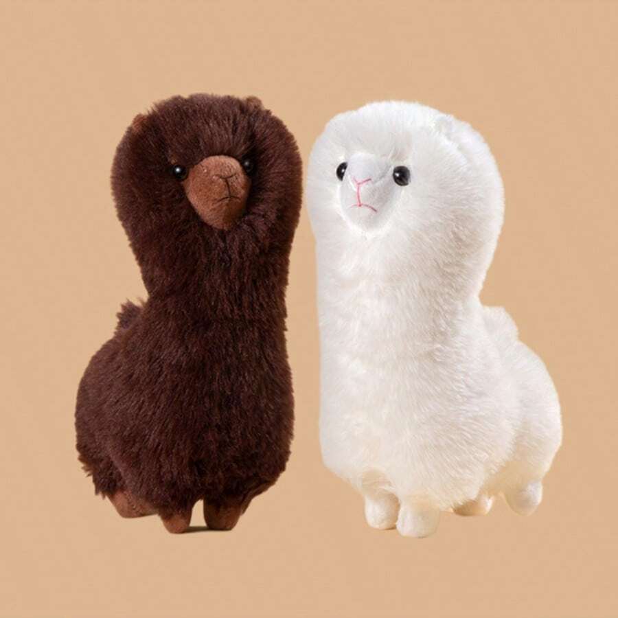 1 pieza Muñeco de peluche suave de alpaca de 26cm, regalo de cumpleaños para niños - Multicolor - Ver 1