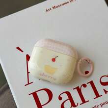 极简樱桃蛋糕设计耳机保护套,兼容 Pro 3、新款 Pro 2、可爱 Apple 4 极简 3 代个性化耳机保护套(1/2 代),女士款 - 粉色 - 查看 9