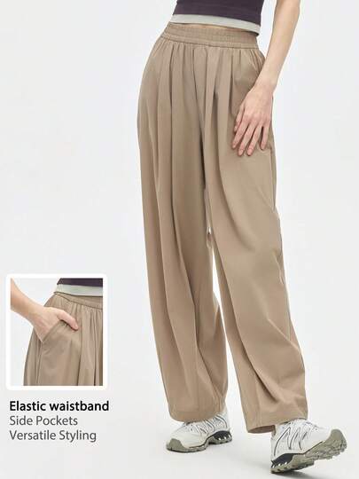 Leorrey 1pc Women Casual Versatile Street Style Outdoor Hiking Yoga Fitness Running Exercise Sports Pants