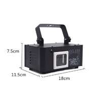 DMX512音乐控制舞台灯光3D动画RGB光束图案投影仪,适用于室内派对、家庭生日派对、酒吧、KTV、婚礼、俱乐部、节日和其他活动 - 查看 7