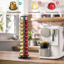 WDMIYA Soporte giratorio de 360° para cápsulas de café, estante de almacenamiento y exhibición para 40 cápsulas - Multicolor - Ver 6