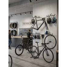 Black Bike Hanger, Wall Mount Bike Rack, Holds Up To 55  Lbs, Adjustable Hanging Shelf - Black 2pcs - View 2