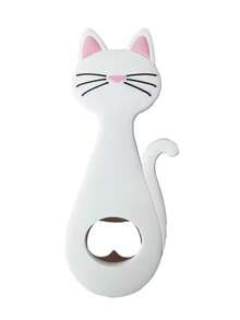 Ouvre-bouteille aimant de réfrigérateur en forme de chat rose, cadeau de mariage décoration de la maison ; Aimant de réfrigérateur en forme de chat noir, autocollant magnétique créatif - Multicolore - Voir 14