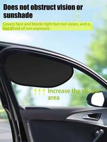 1pc Car Summer Driver's Seat Sunshade, Heat Insulation And Cooling, Car Driver's Seat Sunshade, Electrostatic Film Sunshade, Traceless Sunshade, Sunshade That Does Not Obstruct The Driver And Passenger's View, Summer Car Side Window Sunshade, Practical Car Window Sunshade, Essential Summer Car Sunshade. - Multicolor - View 3