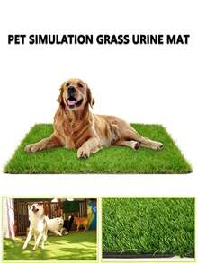 Pet Lawn Pee Pad Dog Toilet Artificial Lawn Large And Small Pee Pad Urine Basin Simulation Turf Pet Training Lawn Pad - Multicolor - View 1