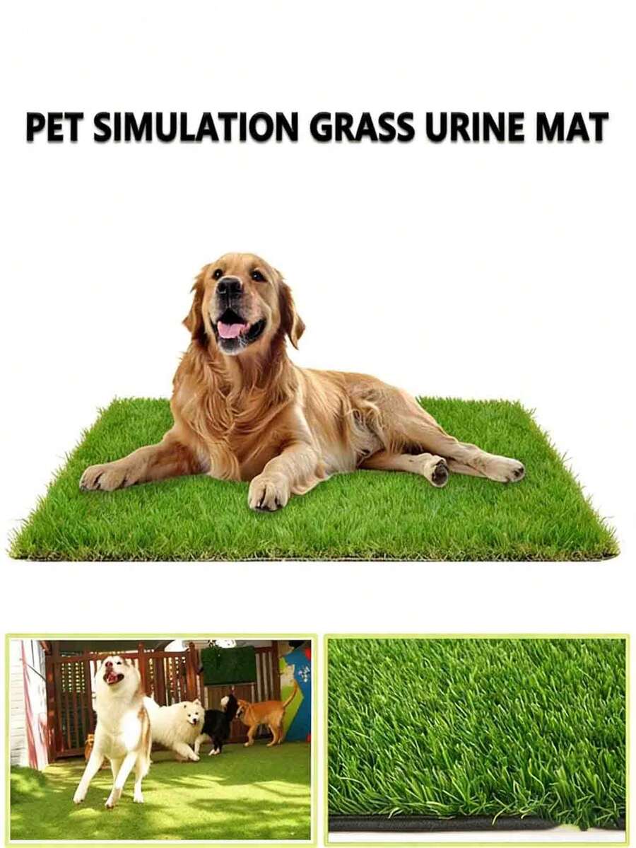Pet Lawn Pee Pad Dog Toilet Artificial Lawn Large And Small Pee Pad Urine Basin Simulation Turf Pet Training Lawn Pad - Multicolor - View 1