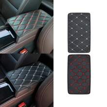 1pc Car Armrest Box Pad, Universal Seat Armrest Cover, Interior Decoration, Scratch-Resistant And Dirt-Proof - Multicolor - View 3