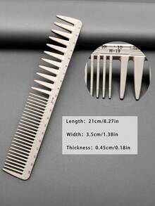 5pcs Professional Hair Cutting Comb Set, Salon Hairstylist Essential Styling Combs With Measurement Scale, Precise Hair Trimming Tool For Home Use - Multicolor - View 10