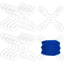 4Pcs Large Yarn Bobbins, Clear Acrylic Yarn Winder Cross Stitch Bobbin Organizer, Thread Knitting Sewing Crochet Weave Winder Tool For Knitting Sewing 15x15cm - Clear - View 1