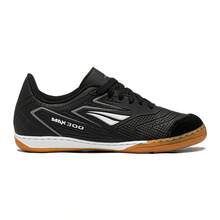 Men's Max 300 Y-1 Futsal Shoe, Stitched, Simple, Basic, Textured Microfiber Leather - 黑與白 - 查看 3