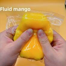 Juguete exprimible de mango, juguete antiestrés de rebote lento, juguete suave de fruta moldeable, accesorio antiestrés para adultos - Multicolor - Ver 7
