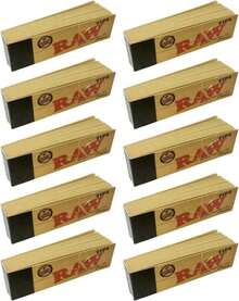RAW Matter Black Tray Small 108" X 68"+ RAW Original Roll-Up Tips - 10 Pack - 50 Tips Per Pack - White - View 2
